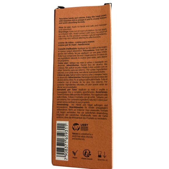 Natura EKOS CASTANHA Hand Cream 75g/2.6oz NIB Exp 06/25 - Picture 4 of 5